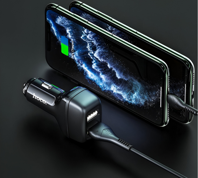 Car Charger Hoco Lightning Z36 Dual Port