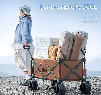 Foldable Wagon Trolley Big Wheels