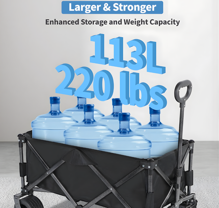 Foldable Wagon Trolley Big Wheels