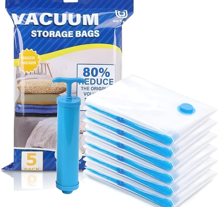 Vacuum Storage Bags with Hand pump