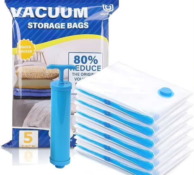 Vacuum Storage Bags with Hand pump