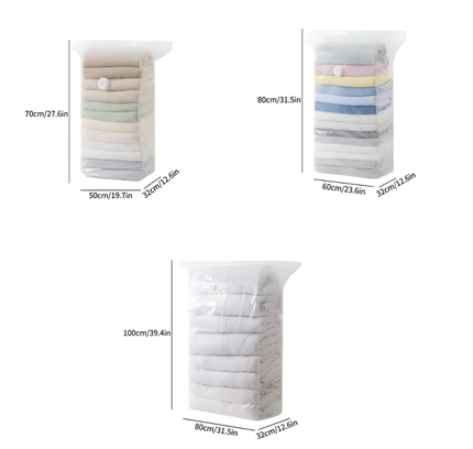 Vacuum Compression Bags non-pumping 5 Pcs