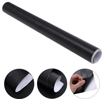 لفات ورقية ذاتية اللصق باللون الأسود