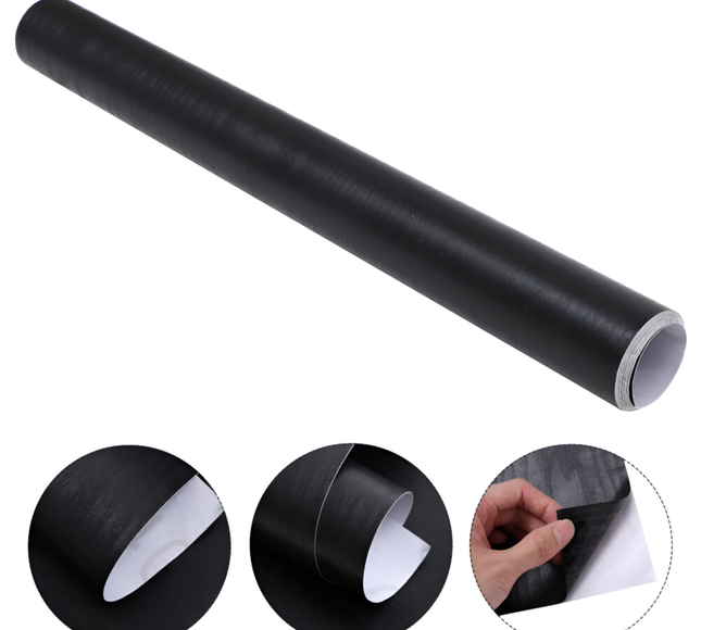 لفات ورقية ذاتية اللصق باللون الأسود