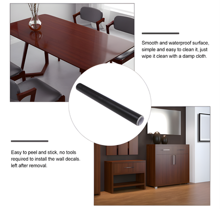 لفات ورقية ذاتية اللصق باللون الأسود