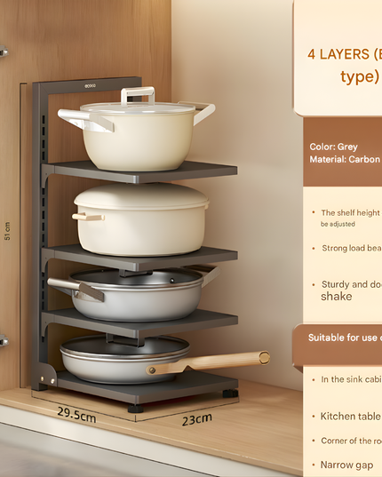 Kitchen Wok Stand 4 Layer Ecoco