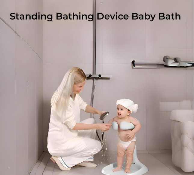 Foldable Baby Standing Bath tub adjustable height