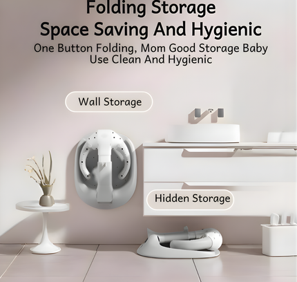 Foldable Baby Standing Bath tub adjustable height