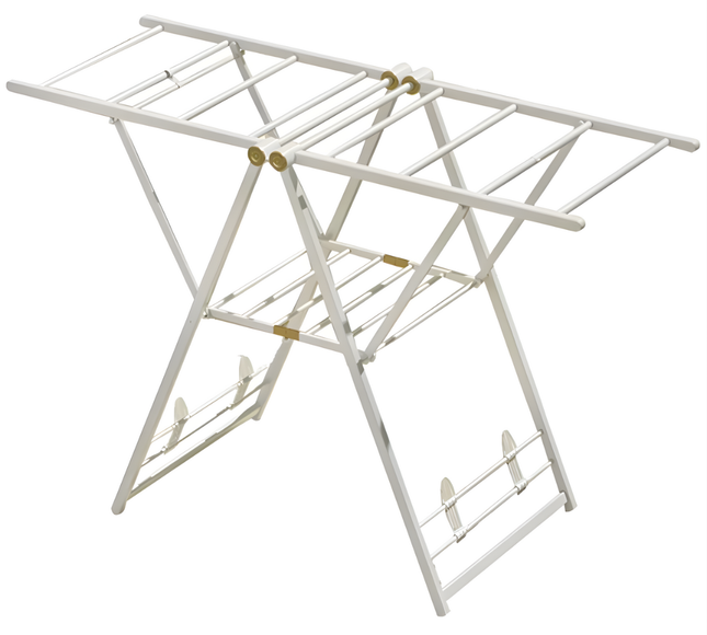 Foldable Cloth Drying Stand White