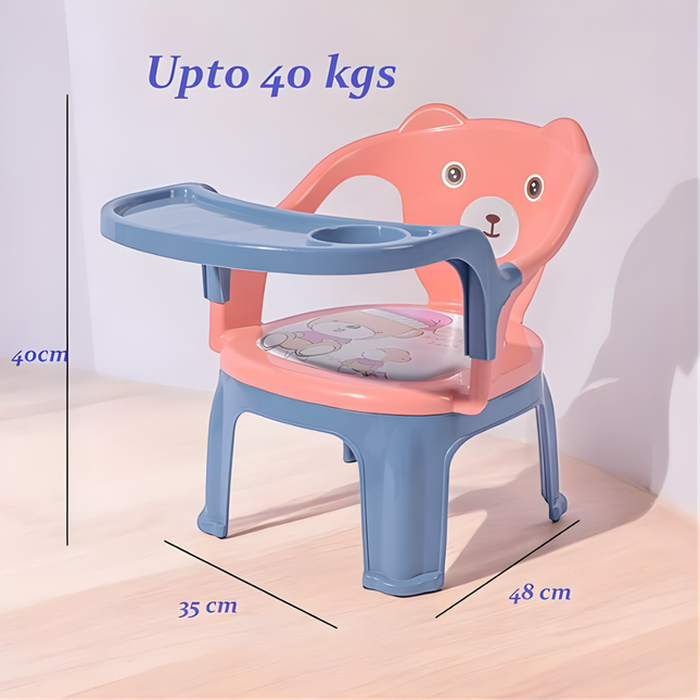 كرسي أطفال مع صينية طعام