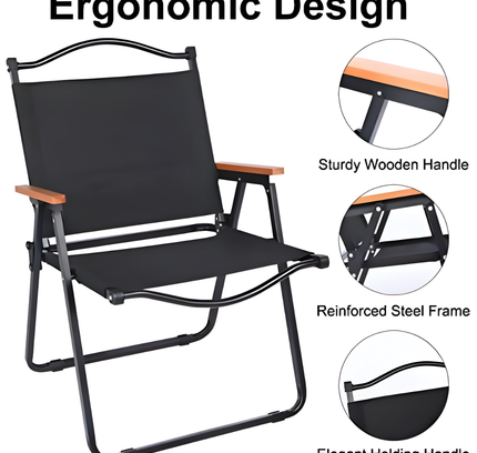 Folding Portable Metal Camping Chair