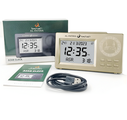 Azan Islamic Digital Table Clock FAJ-106