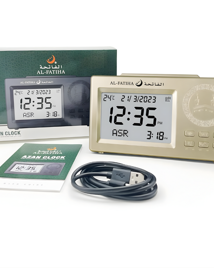 ساعة الطاولة الرقمية الإسلامية الأذان FAJ-106