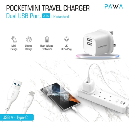Power Strip Surge Protector 6 AC-3Usb Socket Moxedo