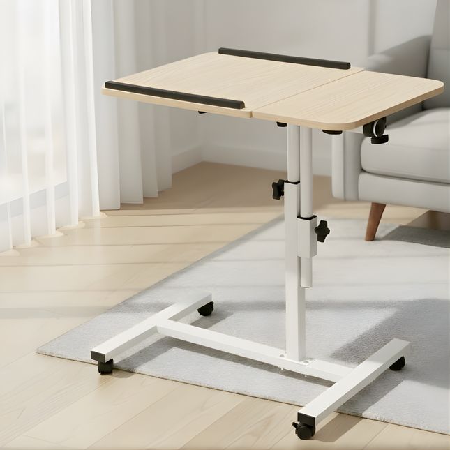 Rolling Laptop Desk with Wheels Adjustable