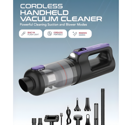 Moxedo Cordless Handheld Vacuum Cleaner