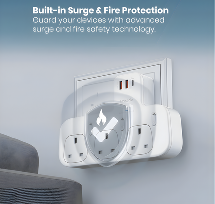 Moxedo Multi-plug Power Extension Adapter