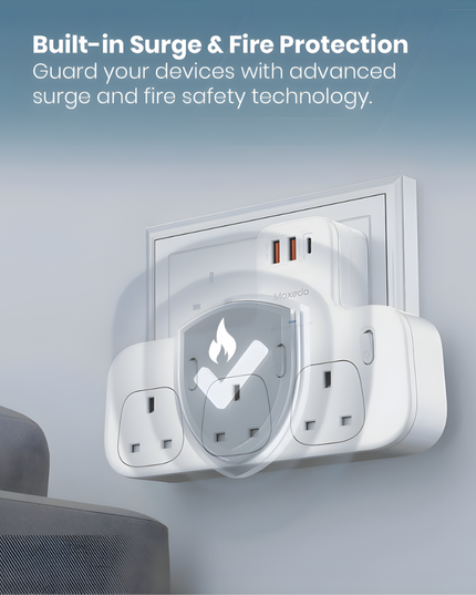 Moxedo Multi-plug Power Extension Adapter