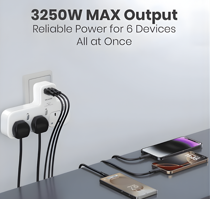 Moxedo Multi-plug Power Extension Adapter