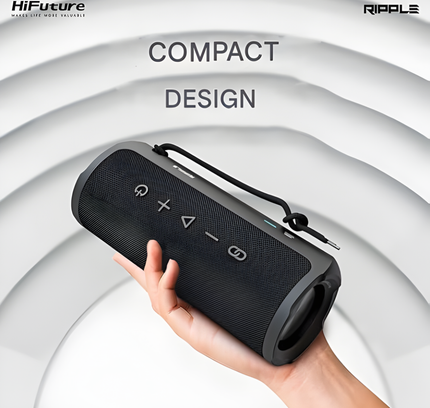 HiFuture Ripple IPX7 Portable Wireless Speaker Blue