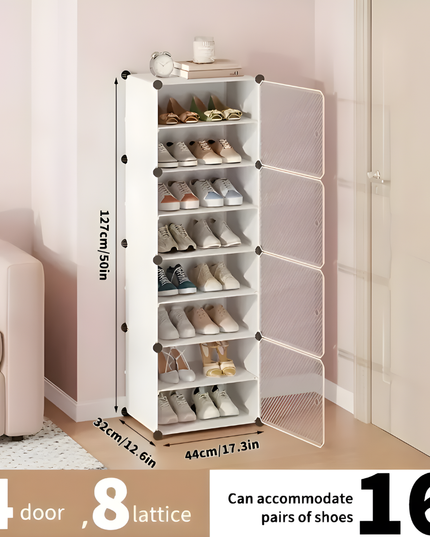 Shoe Rack 1 Column 8 Layer 4 Doors