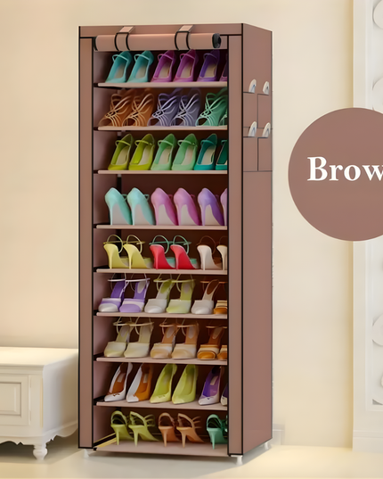 Zipper Shoe Rack 10 Layer