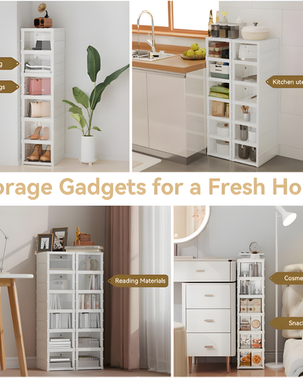 Telescopic folding shoe rack 6 Layers