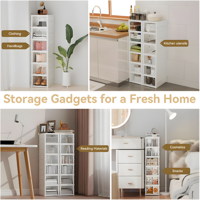 Telescopic folding shoe rack 6 Layers