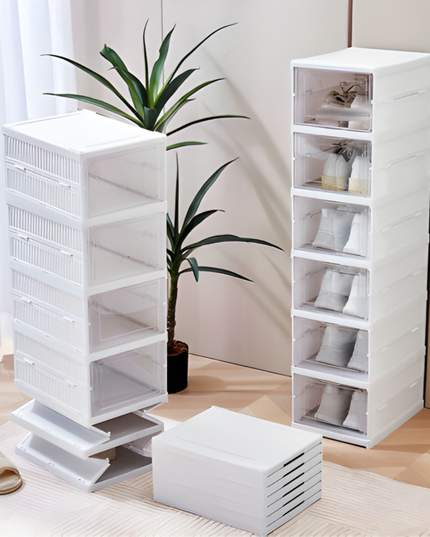 Telescopic folding shoe rack 6 Layers