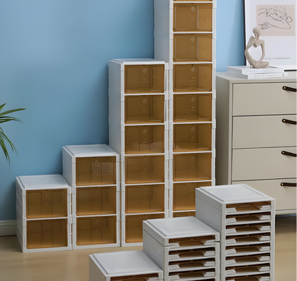 Telescopic folding shoe rack 6 layer