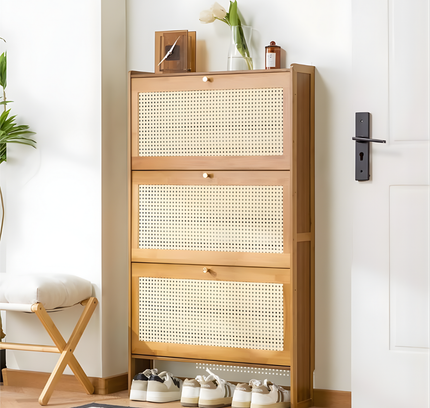 Shoe Cabinet Wooden 3 Layer