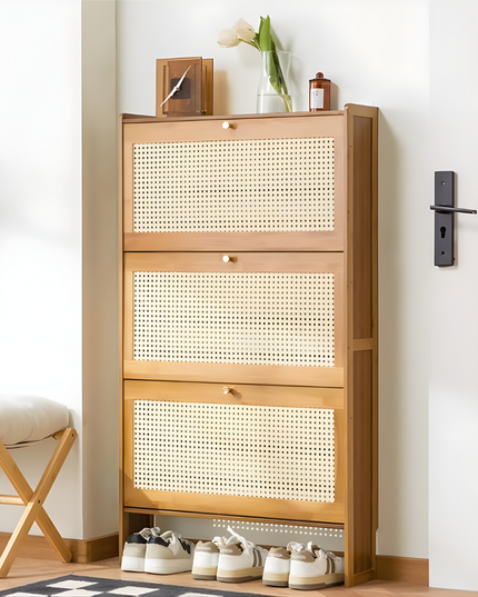 Shoe Cabinet Wooden 3 Layer