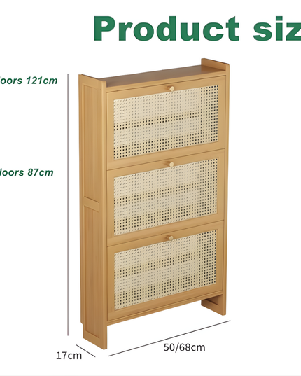 Shoe Cabinet Wooden 3 Layer