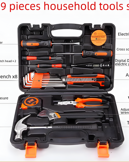 Household Tool Box Set 19 Pcs