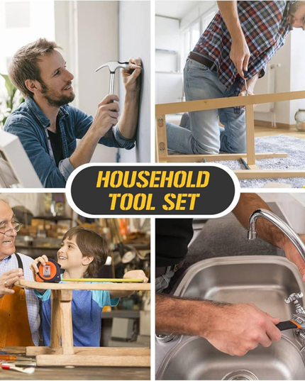 Household Tool Box Set 19 Pcs