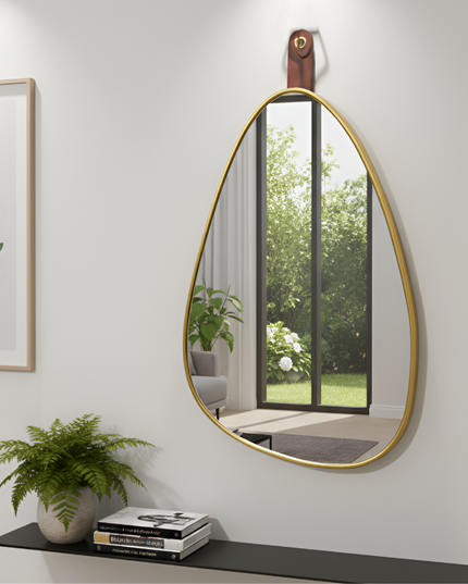 Wall Hanging Mirror Oval Shape