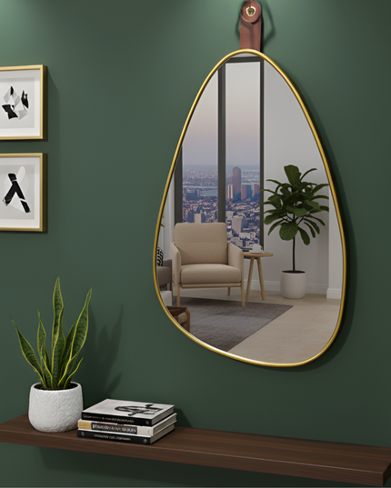 Wall Hanging Mirror Oval Shape