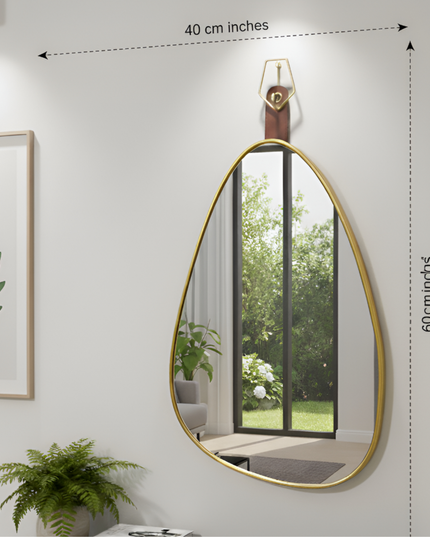 Wall Hanging Mirror Oval Shape