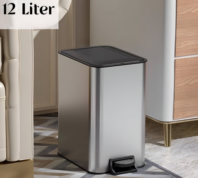 Stainless Steel Trash Can 12 Liter