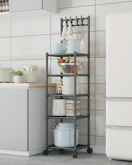 رف تخزين متحرك بخمس طبقات