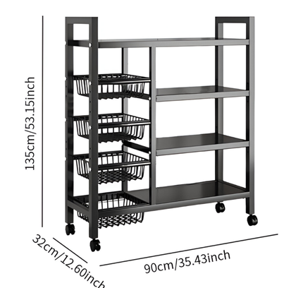 Multi-Tier Kitchen Storage Rack Organizer