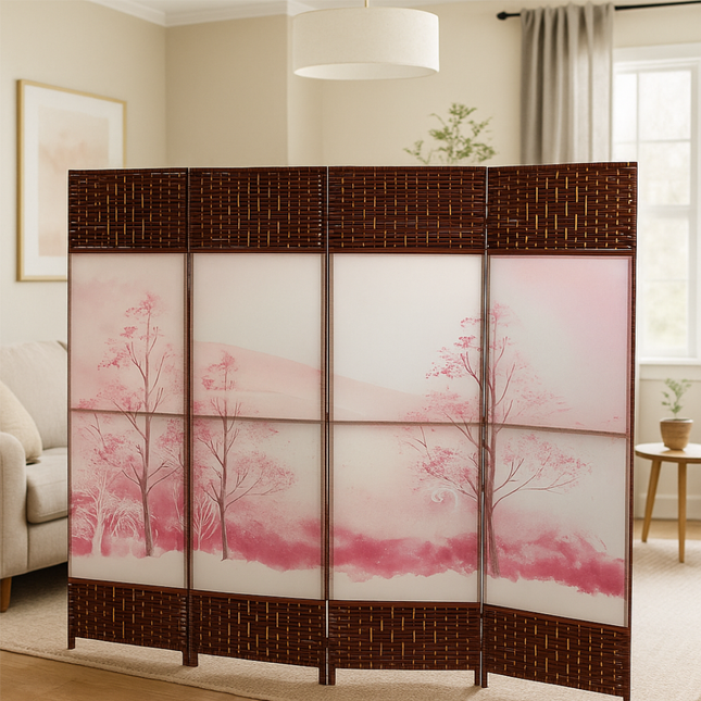 Graphics Designed Foldable Room Partition