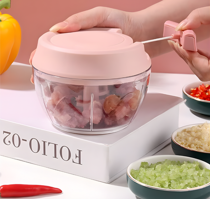 Easy Spin Cutter Vegetable Chopper