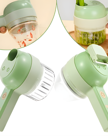 مفرمة طعام كهربائية محمولة 4 في 1