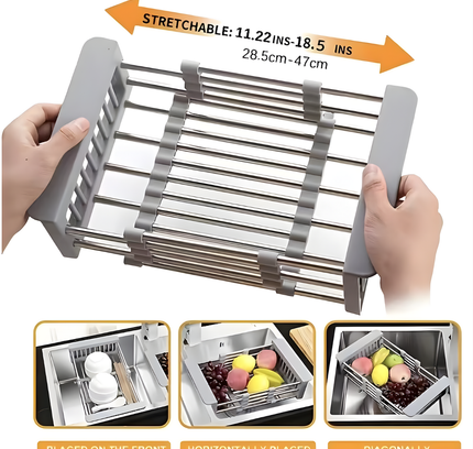 Drainage Rack Dish Drainers Adjustable