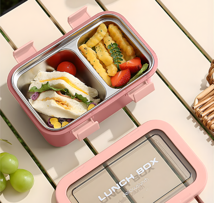 صندوق غداء من الفولاذ المقاوم للصدأ سعة 800 مل