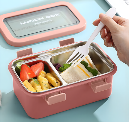 صندوق غداء من الفولاذ المقاوم للصدأ سعة 800 مل