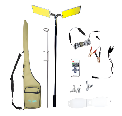 CAMPING DOUBLE LIGHT-LED LONG STAND