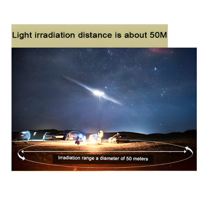 CAMPING DOUBLE LIGHT-LED LONG STAND