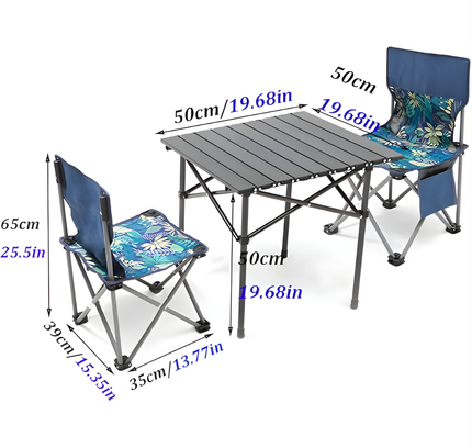 Foldable Camping Table with 4 Chair Set LB-20825
